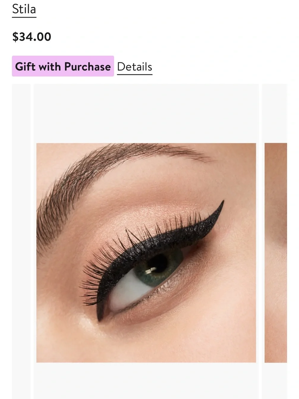Stila Black Winged Liquid Eyeliner - Intense Black/Mai Tai.